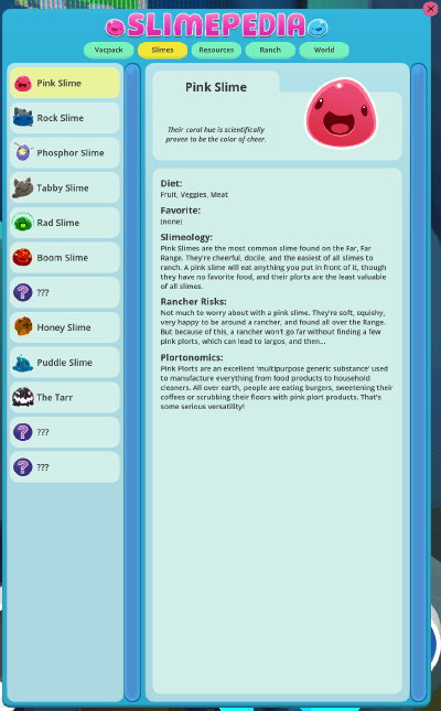 Videojuego Slime Rancher