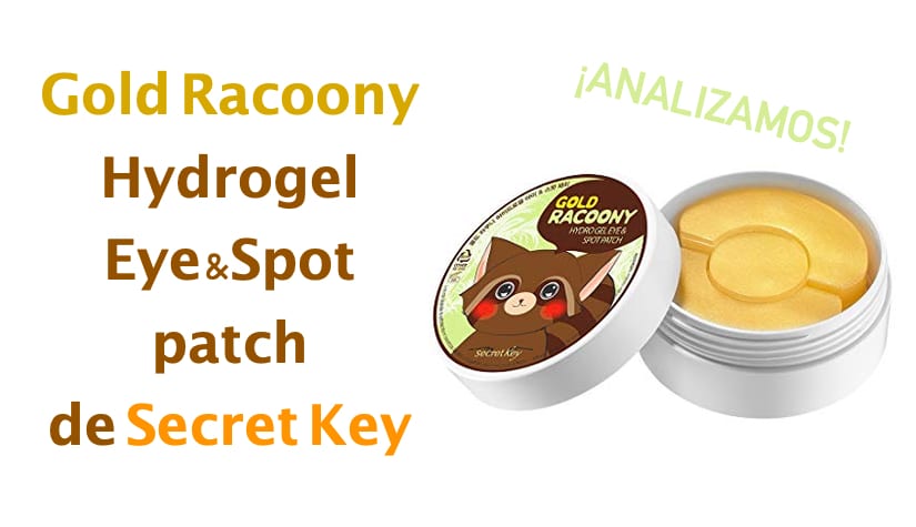 secret key gold raccoon patch eyes cosmética coreana ojos