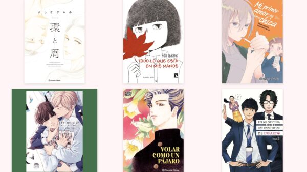 Mosaico con las portadas de seis manga one-shot románticos publicados en español en 2026